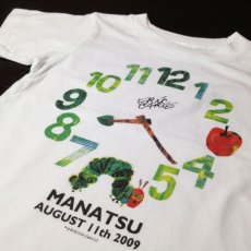 画像2: はらぺこあおむし｜名前入りTシャツ｜EC-CLOCK：ECクロック｜グリーン (2)