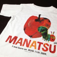 画像2: はらぺこあおむし｜名前入りTシャツ｜FRUIT：フルーツ｜りんご (2)