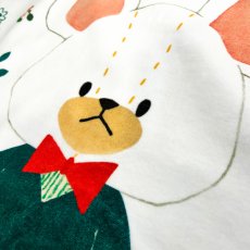 画像2: くまのがっこう｜名入れバースタオル｜Mサイズ｜今治製｜せいくらべ｜スケール｜グリーンデイビッド (2)