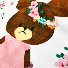 画像2: くまのがっこう｜名入れバースタオル｜Mサイズ｜今治製｜せいくらべ｜スケール｜グリーンジャッキー (2)