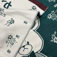 画像4: ［今治製］くまのがっこう｜名前入りバースブランケット｜おくるみ｜せいくらべ｜スケール デイビッド｜フォレストグリーン (4)