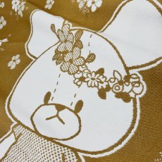 画像2: ［今治製］くまのがっこう｜名前入りバースブランケット｜おくるみ｜せいくらべ｜スケール ジャッキー｜キャラメルイエロー (2)