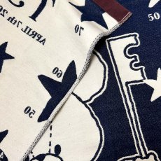 画像4: ［今治製］くまのがっこう｜名前入りバースブランケット｜おくるみ｜せいくらべ｜スターズ｜インディゴブルー (4)