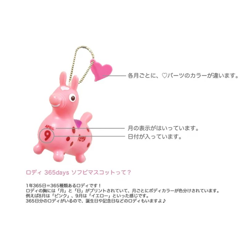 ロディお誕生日キーホルダー【 10月 】 - 出産祝いにお名前入り
