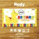 ［今治製］ロディ｜名前入りバースタオル｜バスタオル｜STANDARD：スタンダード｜イエロー