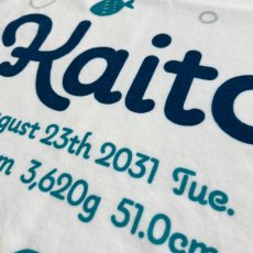 画像3: ロディ｜名入れバースタオル｜Mサイズ｜今治製｜うまれたじかん｜せいくらべ｜ララロディ｜オーシャン（ブルー） (3)