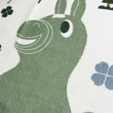 画像2: ロディ｜名入れバースタオル｜Mサイズ｜今治製｜うまれたじかん｜せいくらべ｜ララロディ｜クローバー（グリーン） (2)