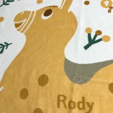 画像2: ロディ｜名入れバースタオル｜Mサイズ｜今治製｜うまれたじかん｜せいくらべ｜ララロディ｜ミモザ（イエロー） (2)