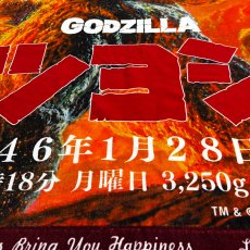 画像3: ゴジラ｜名入れバースタオル｜Mサイズ｜今治製｜カンバン｜ファミリーVer.｜ブラウン (3)