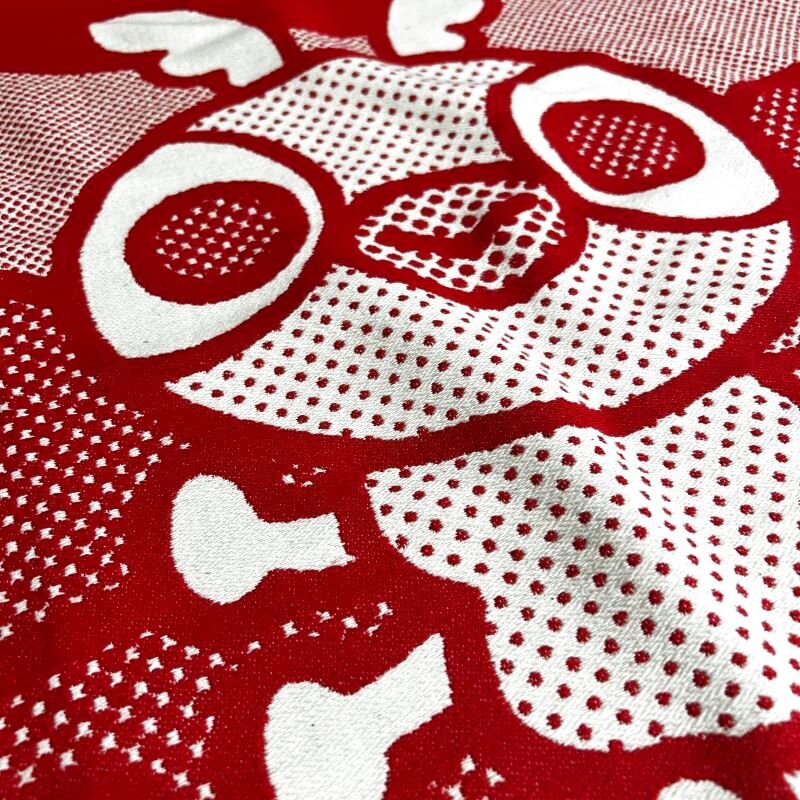 今治製］ちびゴジラ｜名前入りバースブランケット｜おくるみ｜スケール