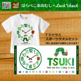 アーティストTシャツ タオル 詰め合わせ はらぺこあおむし 名前入りTシャツ+スポーツタオルセット｜SUN