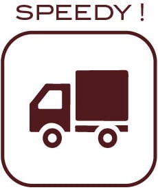 SPEEDY！最短２営業日以内に発送