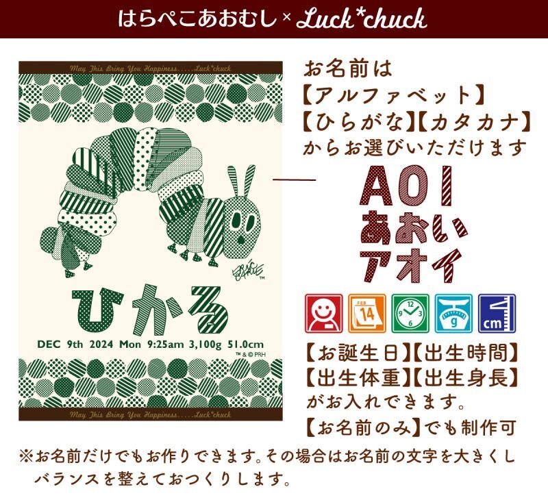 今治製名前入りブランケット　はらぺこあおむし ドット　グリーン 説明