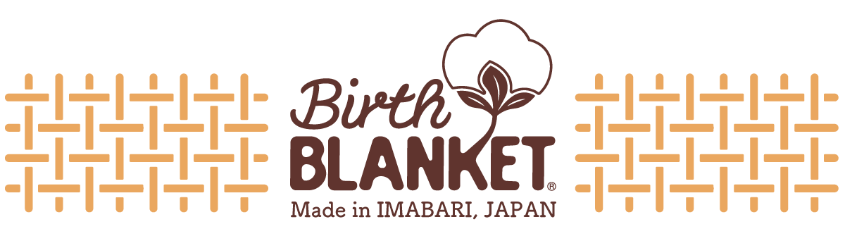 バースブランケット　Birth Blanket  名前入りブランケット　名入れコットンブランケット　アニバーサリーブランケット　おくるみサイズ　90*70cm